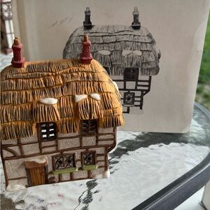 🐈‍⬛ Dept 56 Heritage village “Thatched roof Cottage”